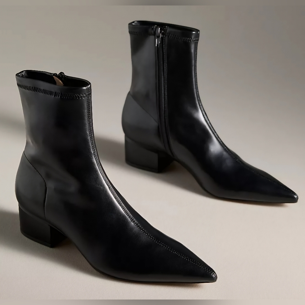 Silent D Short Kali Ankle Black Boots, Retail Price $160.00 USD, Size 5- 5.5 US - Picture 2 of 16
